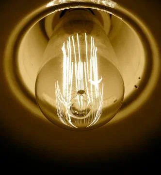 Nostalgic light bulb Stock Photos