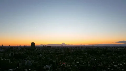 Nostalgic Post-Sunset Over Tokyo Suburban Homes Video stock 294064186