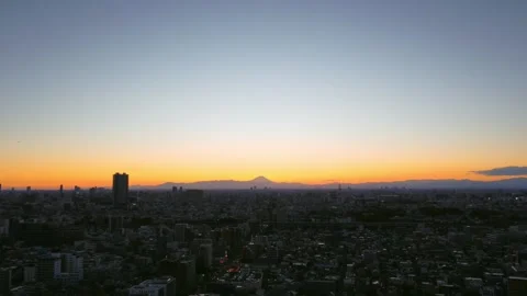 Nostalgic Post-Sunset Over Tokyo Suburban Homes Stock Footage 294065851