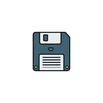 Nostalgic representation of floppy disk offering a glimpse into retro data .. Stock Illustration