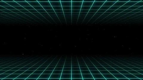 A nostalgic retro synthwave looping cyan grid motion graphic animation with.. Vídeo Stock 263900030