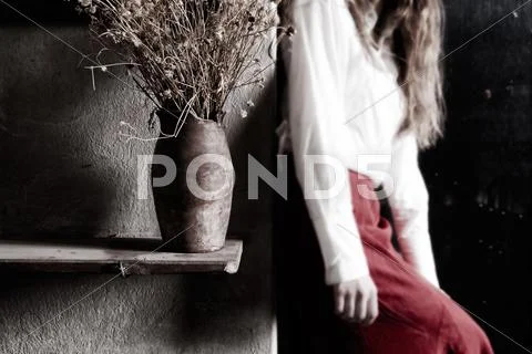 Nostalgic sadness Stock Photos