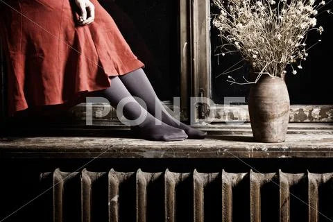 Nostalgic sadness Stock Photos