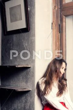 Nostalgic sadness Stock Photos