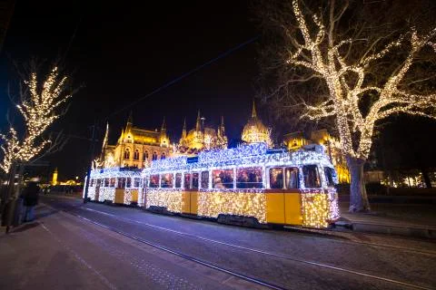Nostalgic tram Stockfoto's