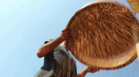 Nostalgical old sieve Stock Footage 12732673