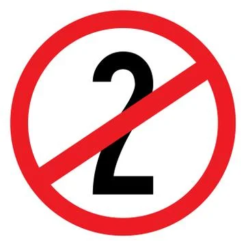 Not for 2nd time use sign. Illustrazione stock