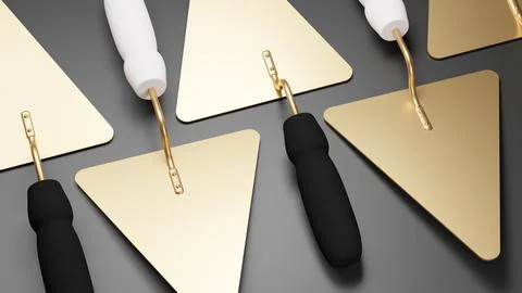 NOT AI 3D rendering of neatly folded professional construction tool. High q.. Stock Illustration