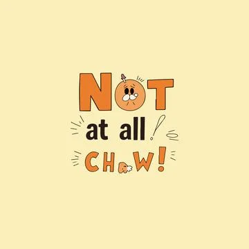 "Not at all!" Graphic 库存插图