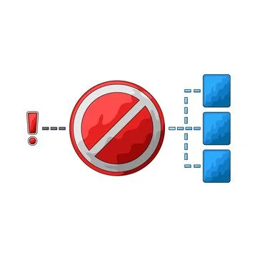 Not allowed illustration 스톡 일러스트