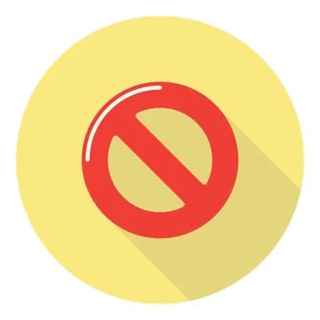 Not Allowed Sign Stock Illustration