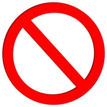 Not allowed sign Stock Illustration