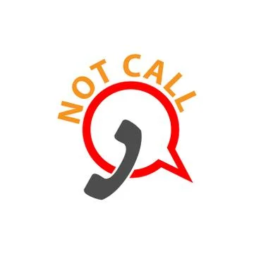 Not call vector icon. Symbol is forbidden to call Stock Illustration
