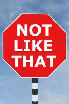 Not Like That concept Illustration