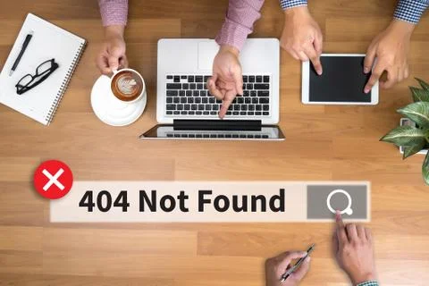 Not Found 404 Error Failure Warning Problem 写真素材