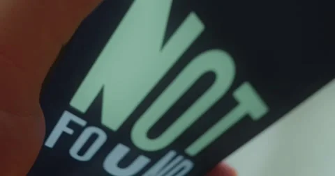 Not Found message, graphic presentation Stock Footage 313439636