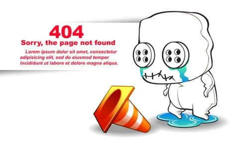 Not found page. Stock Illustration