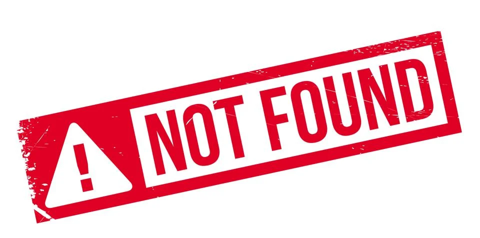 Not Found rubber stamp Stock-Illustration
