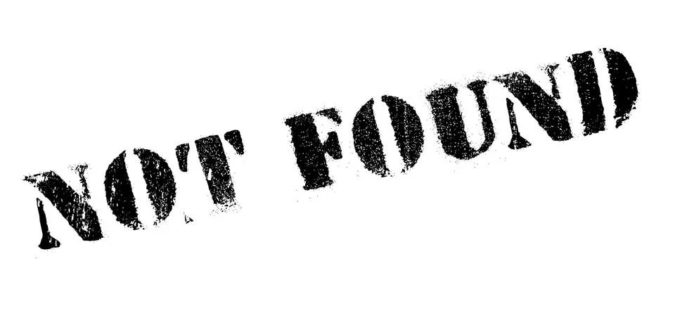 Not Found rubber stamp Stock-Illustration