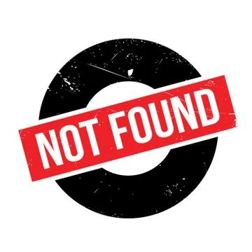 Not Found rubber stamp Stock-Illustration