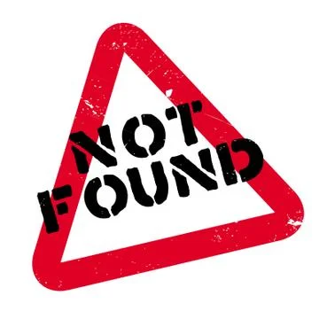 Not Found rubber stamp Illustrazione stock