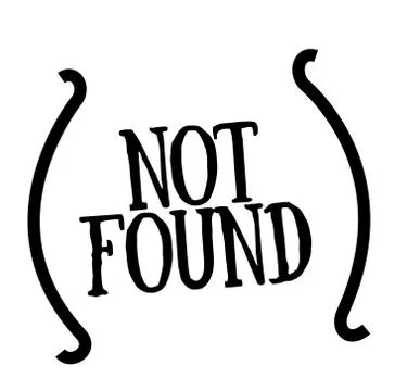 NOT FOUND stamp on white Stock-Illustration