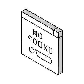 Not found web page isometric icon vector illustration イラスト素材