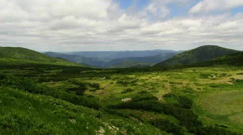Not a great plain in the mountains Stock Footage 68818643