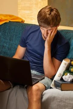 Not learning student Stock Photos
