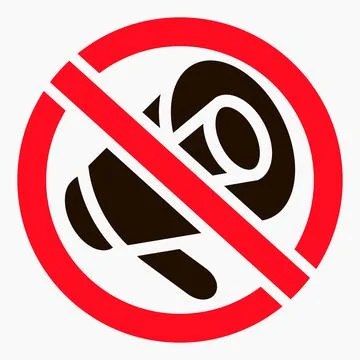 Not loud. Illustrazione stock