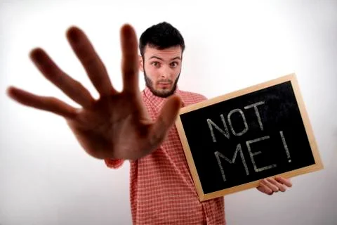 Not me Stock Photos