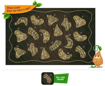 Not  pair which stone does Stock Illustration