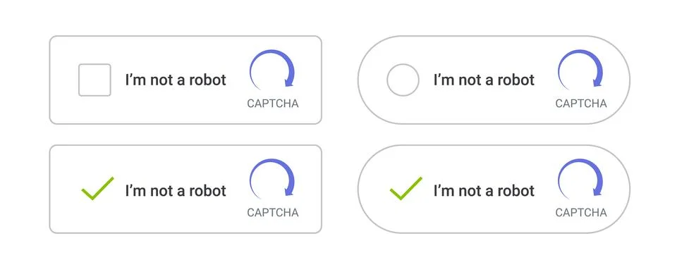 Not robot captcha vector test image obstacle computer. Captcha code internet 스톡 일러스트