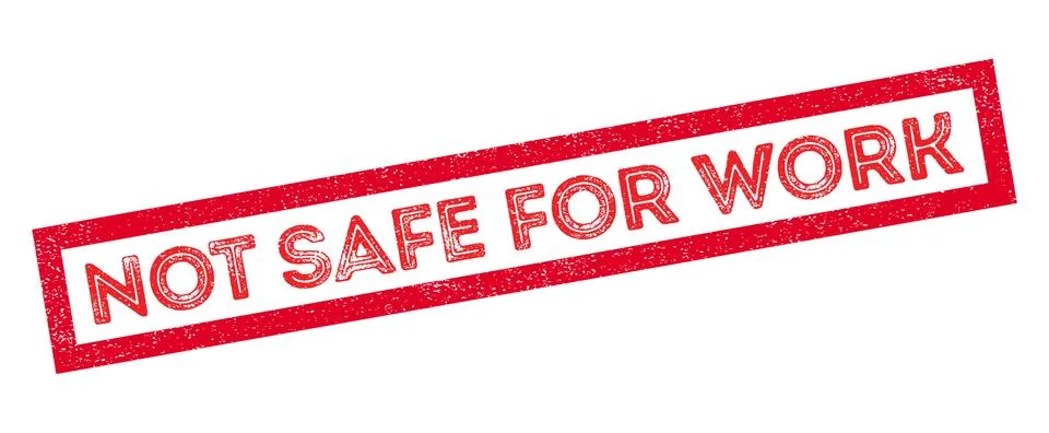 Not safe for work rubber stamp Stock Illustration