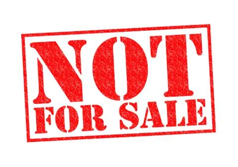 NOT FOR SALE Stock Illustration