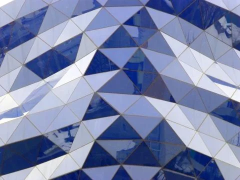 Not a standard window, triangular shape. 스톡 사진