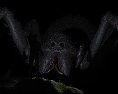 Not for sufferers of Arachnophobia Stock Illustration