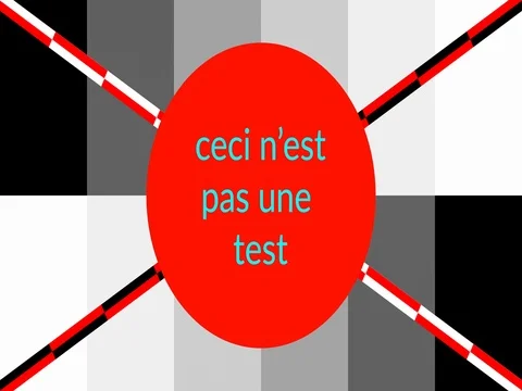 Not a test pattern SEAMLESS LOOP SIX SECONDS Stock Footage 85109818