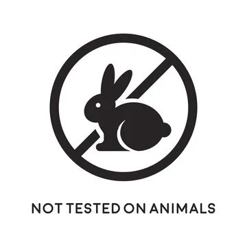 Not tested on animals icon. Stock Illustration