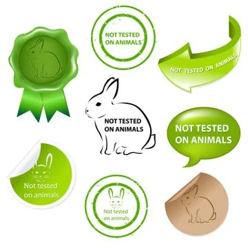 Not tested on animals Stock Illustration