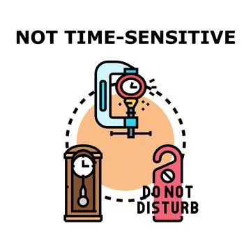 Not time sensitive concept with relaxed schedule 스톡 일러스트