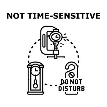 Not time sensitive concept with relaxed schedule 스톡 일러스트