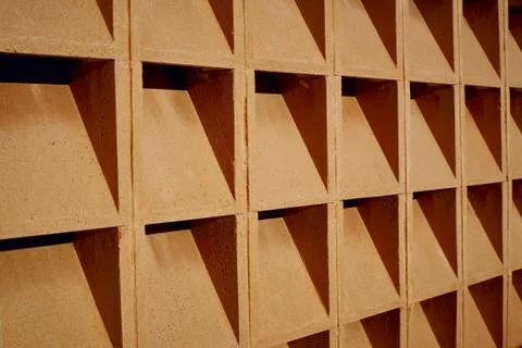 Not a usual construction consisting of multiple cells in the form of squares. Stock Photos