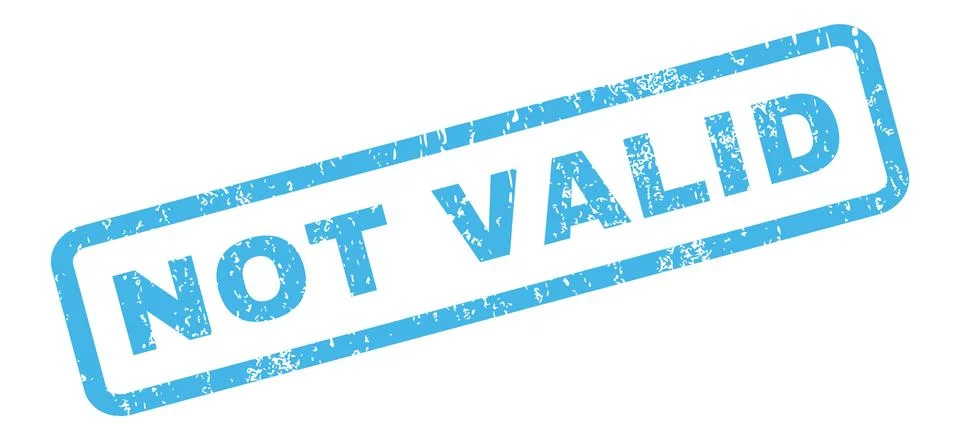 Not Valid Rubber Stamp Stock Illustration