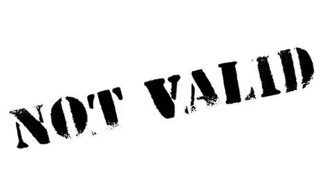 Not Valid rubber stamp Stock Illustration