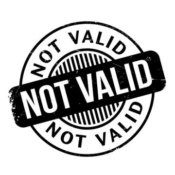 Not Valid rubber stamp Stock Illustration