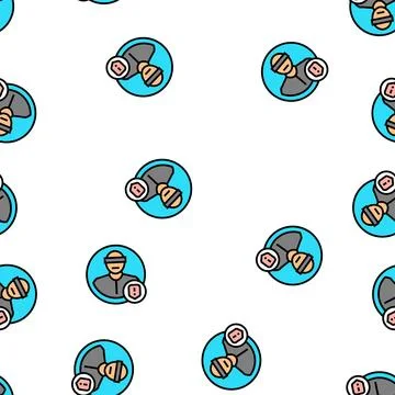 Not verified profile vector seamless pattern Illustrazione stock