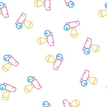 Not verified profile vector seamless pattern Illustrazione stock