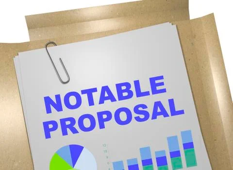 Notable Proposal concept 스톡 일러스트