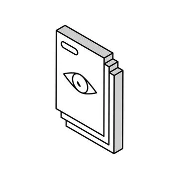 Notary document reading isometric icon vector illustration Stock Illustration